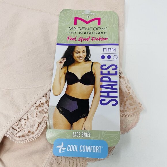 Maidenform Self Expressions Womens Medium Feel Good Fashion Briefs Lace 2372 - Picture 4 of 7